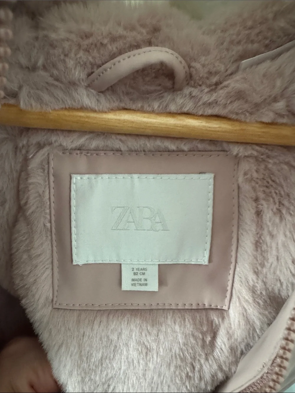 Zara Toddler Dusty Pink Rain Jacket